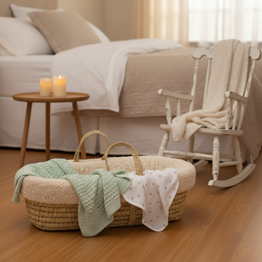 Cuddles & Kisses Cozy Moses Basket