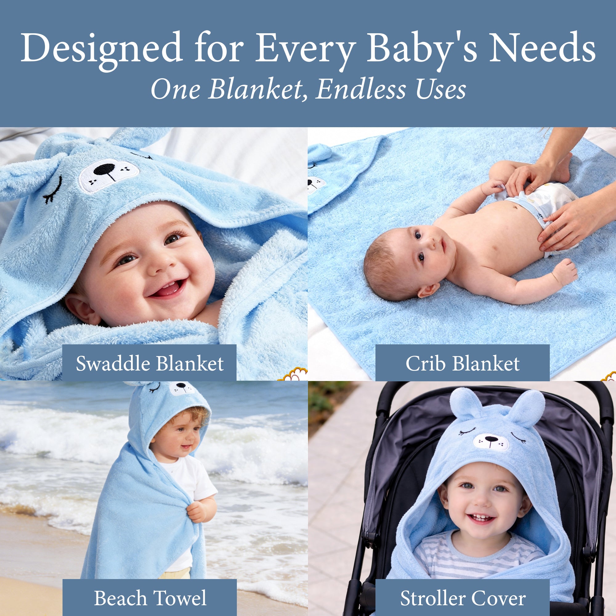 Hooded Kids Towel - Dog