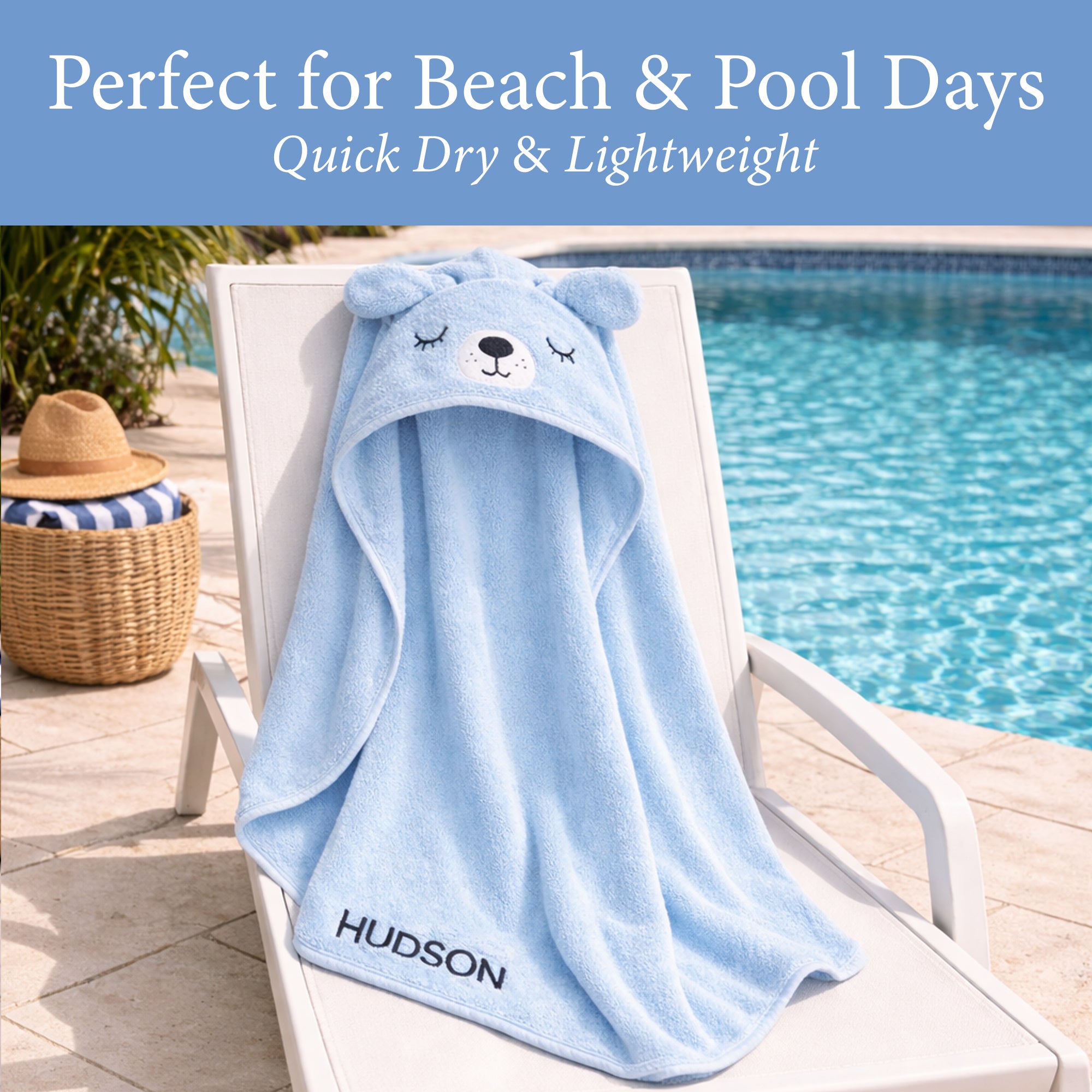 Hooded Kids Towel - Dog
